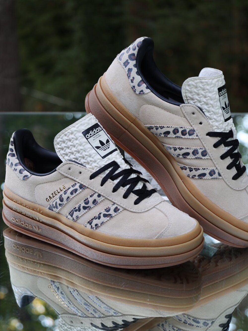 Adidas Gazelle Bold Cheetah Stripes